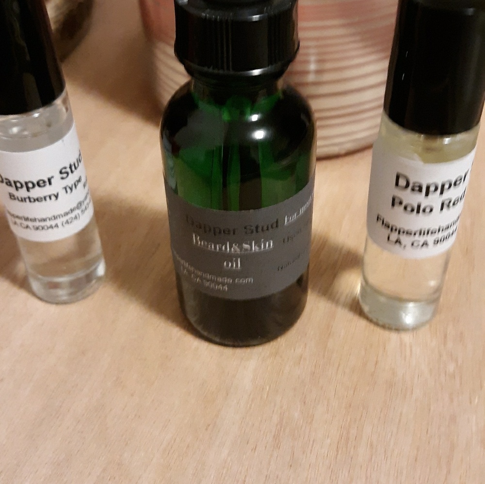Scents rollers and hair growth oil